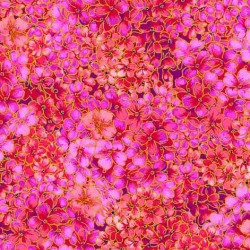 OPULENT HYDRANGEA ON MINKY