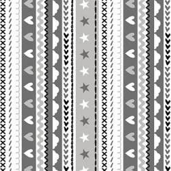 HEARTS AND STRIPES ON MINKY