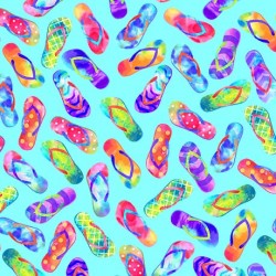 LIFE IS BETTER IN FLIP FLOPS ON MINKY