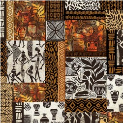 ETHNIC PATCHWORK ON MINKY