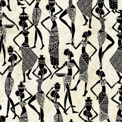 AFRICAN WOMAN ON MINKY