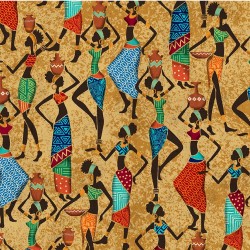 AFRICAN WOMAN ON MINKY