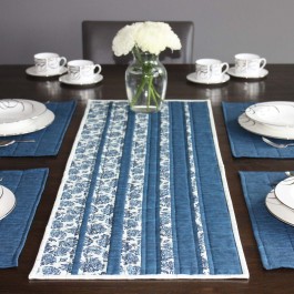Blue Jean Baby TABLE RUNNER AND PLACEMATS by Tamara Joy