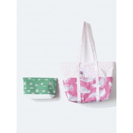 Acadia Zipper Pouch and Tote Bag