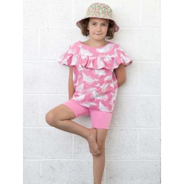 Acadia Laurel Blouse + Reversible Bucket Hat