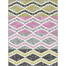 Vinalhaven Wave Art Nouveau by coffee and quilts 54"x74"