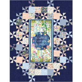 Grand Central Be Kind to Everything that Grows Quilt by Swirly Girls Design 60"x78"