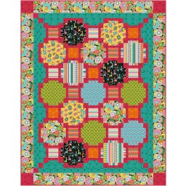 Focus Pocus -Culture Club Quilt by Swirly Girls Design 72"x92"