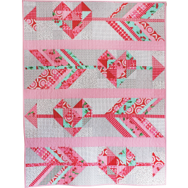 Cupid's Arrow Quilt by Tamara Kate