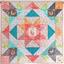 Flight Medallion Quilt by Tamara Kate / 48x48"