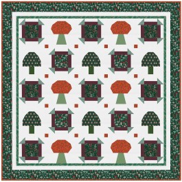 Forest Findings Quilt by Natalie Crabtree /72"x72"