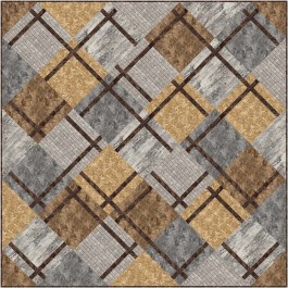 Fractions Quilt by Swirly Girls /68"x68"