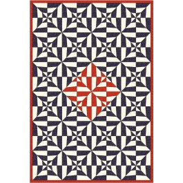Vortex garden Pindot by Purple Moose design /46"x67"