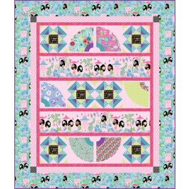 Little Geishas Quilt by Heidi Pridemore /52"x61"