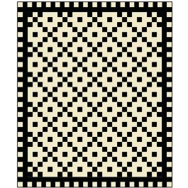 Going in Cirlces Cream Quilt by Seams like a Dream /62"x74"