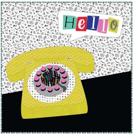 Party Line Quilt by Susan Emory  /24"x24"