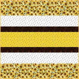Hello Sunshine MINKY Strip Quilt
