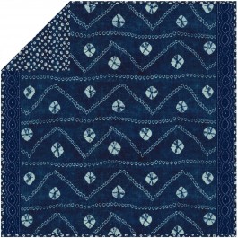 Indigo Road - Minky Strip Quilt /58x58"