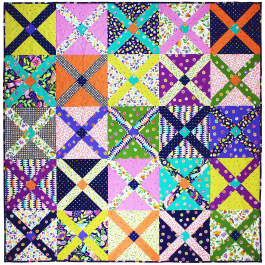 King's Cross Quilt by Tara Faughnan / 60x60" 