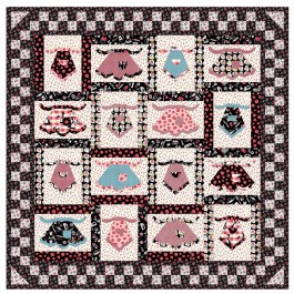 Grandma's in the kitchen quilt by penni Domikis 60"x60"