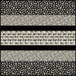 Life is Better on the Farm MINKY Strip Quilt