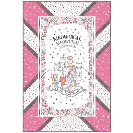 Panel Pop - meowgicals Quilt by Swirly Girls Design /36"x54"