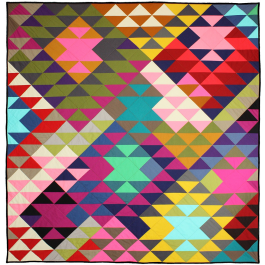 Modern Prism Quilt by Tara  Faughnan / 60x63"