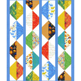 Origami Oasis Quilt by Heidi Pridemore