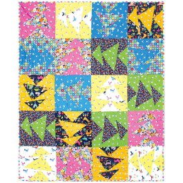 Monkey Business Quilt by Abby Lane / Pieced by Nancy Iacono /51"x65"