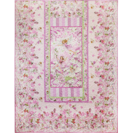 PETAL FAIRIES QUILT WITH PILLOW SHAM