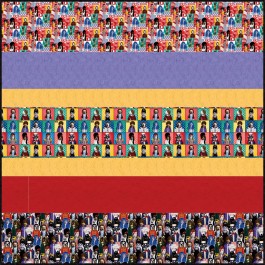 Pets Rock MINKY ]Strip Quilt