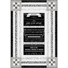 Happy Borders - Pitch Perfect Quilt by Ladeebug Design 44"x64"