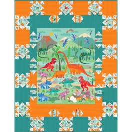 panel pizzazz quilt by swirly girls design 56"x72"