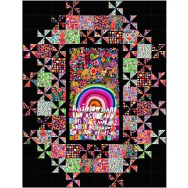Grand Central Rainbows and Sunshine Quilt by Swirly Girls Design - 60x78"