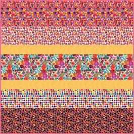 Rainbows and Sunshine MINKY Strip Quilt 