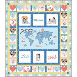 Spread the Love Quilt by Marsha Evans Moore /55"x63"