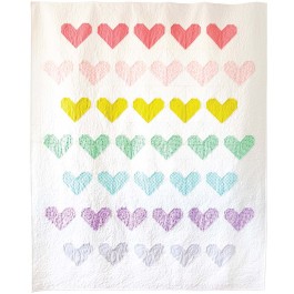 Spread Love Quilt by Sandra Clemons /73-7/8x88-1/2"