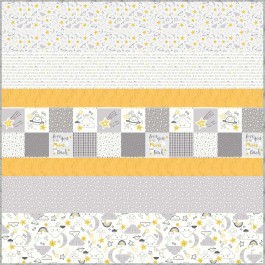 To the Moon and Back MINKY Quilt 57'x57"