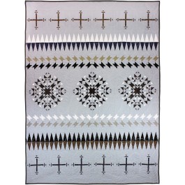 tribal Rose Quilt by Amy Garro /80.5"x95.5"