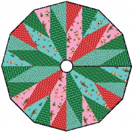 Over Under Tree Skirt by Swirly Girls Disign 48" Diameter 
