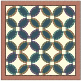 Viennese Waltz Quilt by Natalie Crabtree /85"x85"