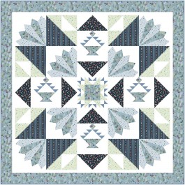 Vines & Violets Quilt by natalie Crabtree / 59"x59"