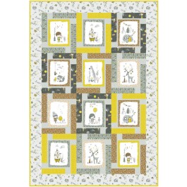 Block Talk Quilt by Swirly Girls Design /45"x66"
