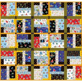 Bundle up quilt work in progress by jennifer McClanahan /56"x56" 