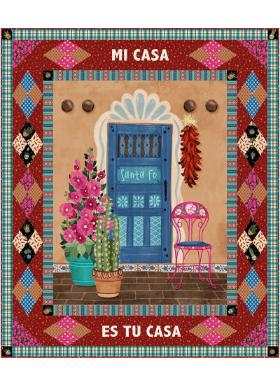 Mi Casa Adobe Canyon Quilt y Marsha Evans Moore  /54.5"x64.5"-free pattern available in september, 2022