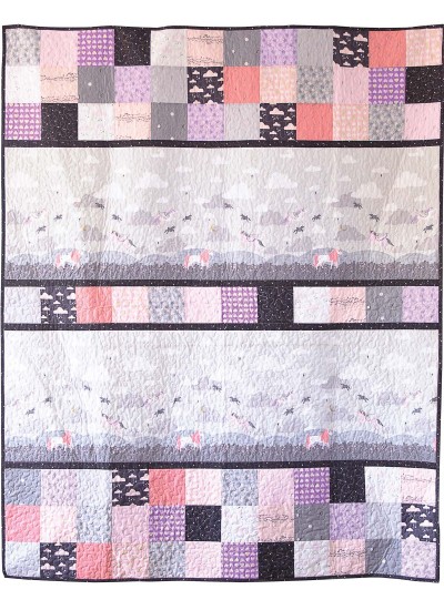 Believe Cloud Quilt by Sandra Clemons /60x75"