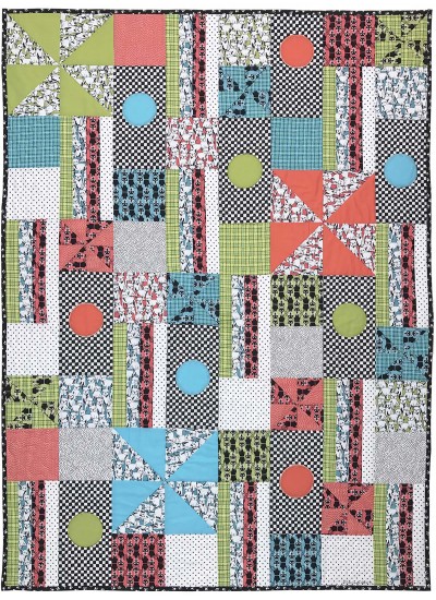 Cats and Dogs Quilt by Marinda Stewart /40"x55"