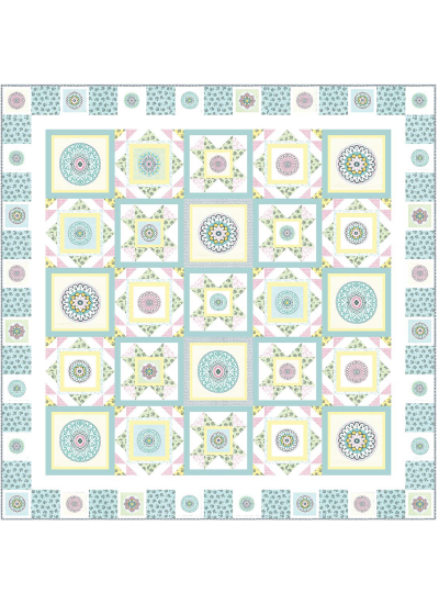 Circle Patch Confection by Heidi Pridemore /75x75"