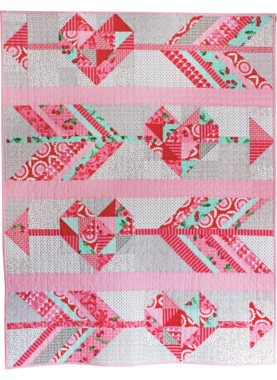 Cupid's Arrow Quilt by Tamara Kate