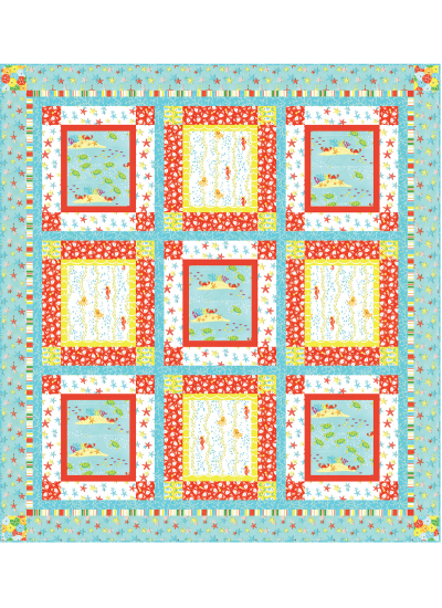 Down by The Sea QUILT by Heidi Pridemore